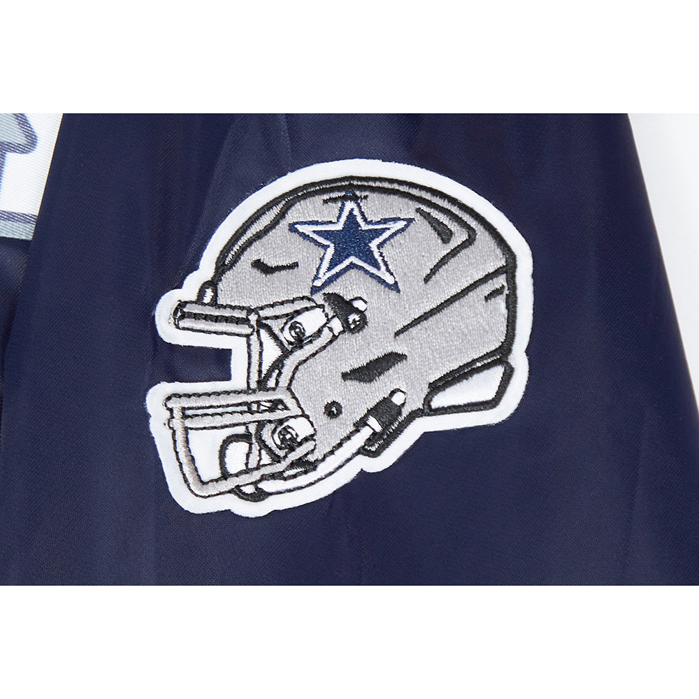 NFL DALLAS COWBOYS CLASSIC LITTLE BOY'S SATIN JACKET (MIDNIGHT NAVY)