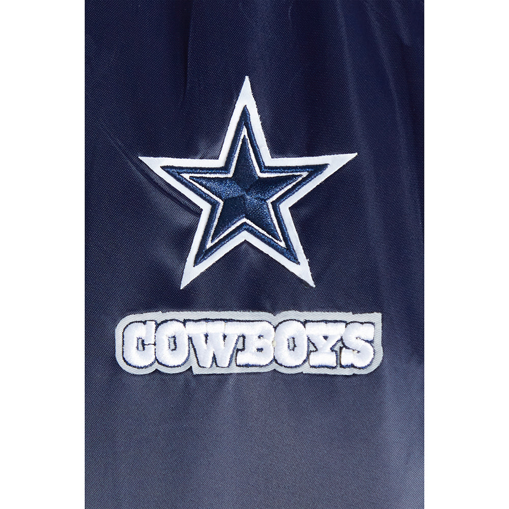 NFL DALLAS COWBOYS CLASSIC LITTLE BOY'S SATIN JACKET (MIDNIGHT NAVY)