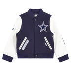 NFL DALLAS COWBOYS CLASSIC BLOUSON COLLÉGIAL EN LAINE POUR GARÇON ENFANT (MARINE MINUIT/BLANC)