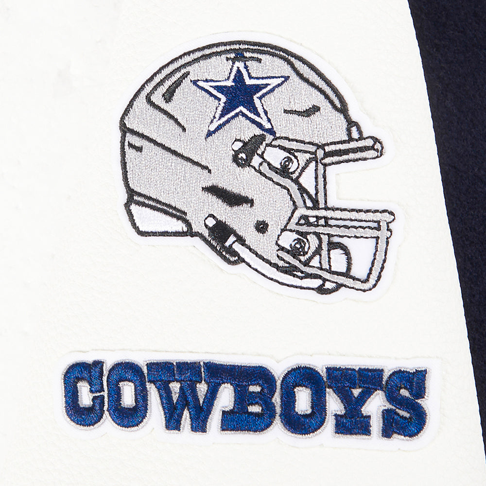 NFL DALLAS COWBOYS CLASSIC BLOUSON COLLÉGIAL EN LAINE POUR GARÇON ENFANT (MARINE MINUIT/BLANC)