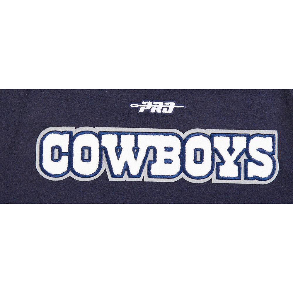 NFL DALLAS COWBOYS CLASSIC BLOUSON COLLÉGIAL EN LAINE POUR GARÇON ENFANT (MARINE MINUIT/BLANC)