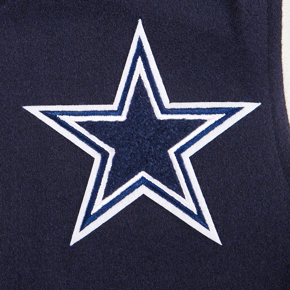 NFL DALLAS COWBOYS CLASSIC BLOUSON COLLÉGIAL EN LAINE POUR GARÇON ENFANT (MARINE MINUIT/BLANC)