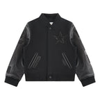 NFL DALLAS COWBOYS TRIPLE BLACK BLOUSON COLLÉGIAL EN LAINE POUR GARÇON ENFANT (NOIR DE JAIS)