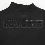 NFL DALLAS COWBOYS TRIPLE BLACK BLOUSON COLLÉGIAL EN LAINE POUR GARÇON ENFANT (NOIR DE JAIS)