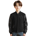 NFL DALLAS COWBOYS TRIPLE BLACK BLOUSON COLLÉGIAL EN LAINE POUR GARÇON ENFANT (NOIR DE JAIS)