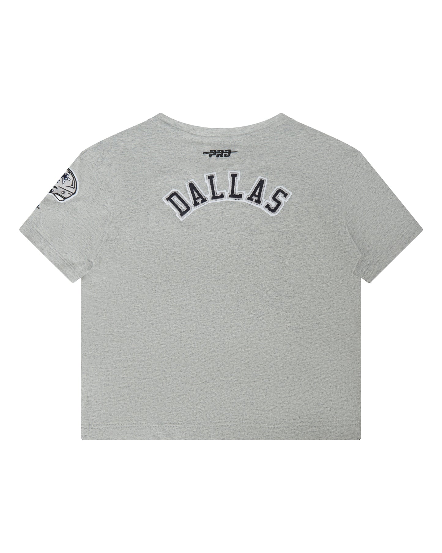 NFL DALLAS COWBOYS CLASSIC LITTLE GIRLS SHORT SLEEVE BOXY TEE (HEATHER GREY)