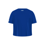 NFL DALLAS COWBOYS RETRO CLASSIC LITTLE GIRL'S SHORT SLEEVE BOXY TEE (DODGER BLUE)