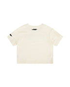 NFL DALLAS COWBOYS RETRO CLASSIC LITTLE GIRL'S SHORT SLEEVE BOXY TEE (EGGSHELL)