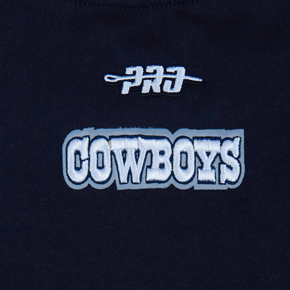 NFL DALLAS COWBOYS CLASSIC LITTLE GIRL'S FLC CREWNECK (MIDNIGHT NAVY)