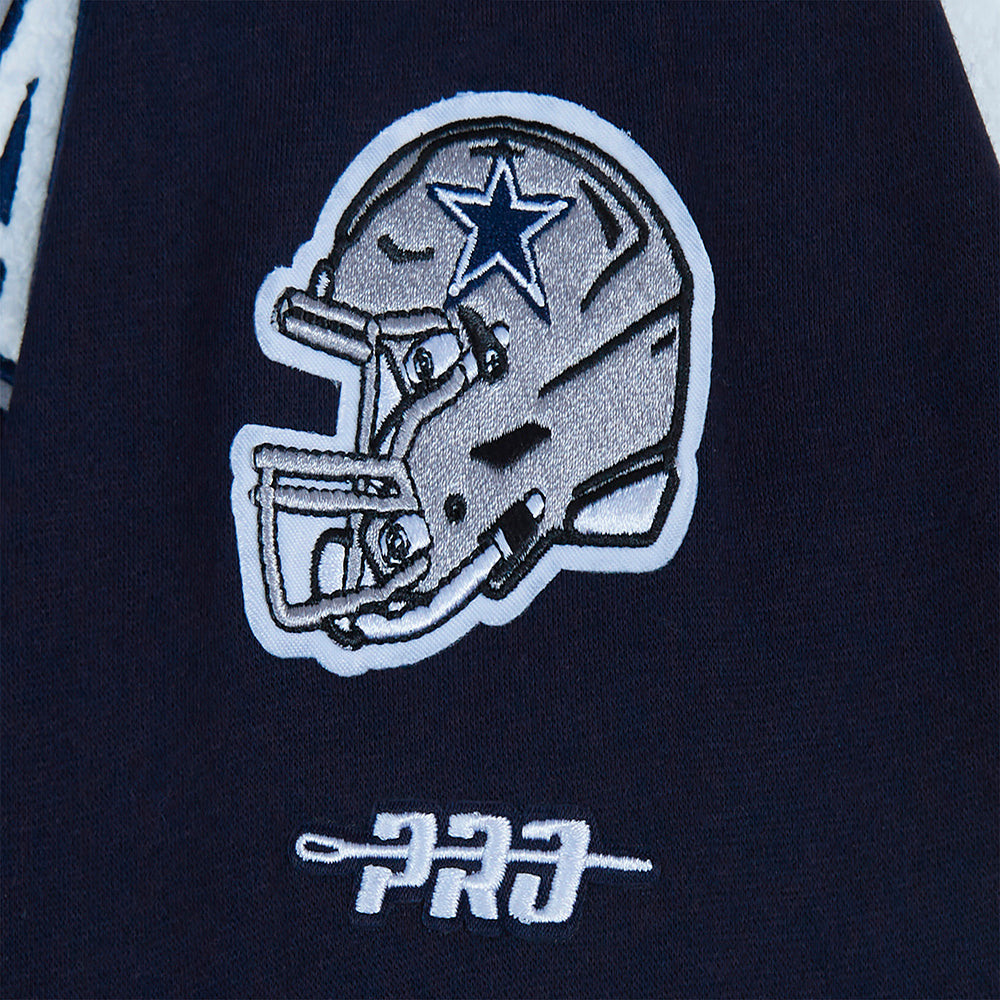 NFL DALLAS COWBOYS CLASSIC LITTLE GIRL'S FLC CREWNECK (MIDNIGHT NAVY)