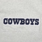 NFL DALLAS COWBOYS CLASSIC LITTLE GIRL'S FLEECE FULL ZIP HOODIE (HEATHER GREY)