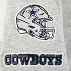 NFL DALLAS COWBOYS CLASSIC LITTLE GIRL'S FLEECE FULL ZIP HOODIE (HEATHER GREY)