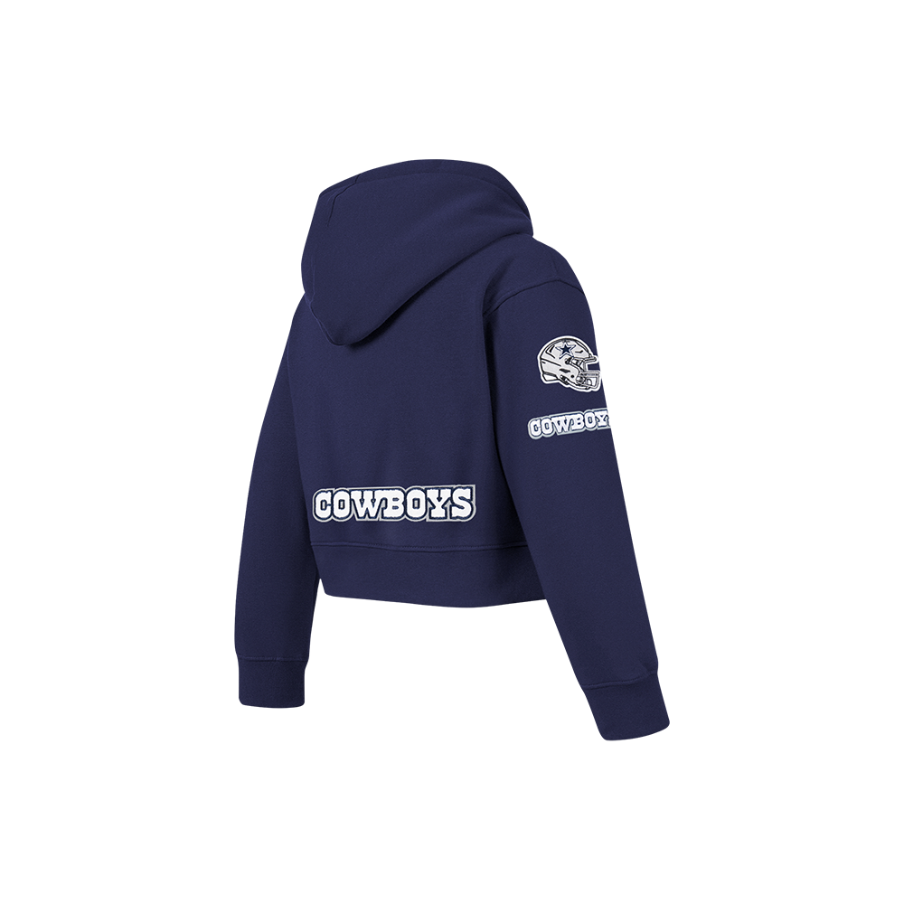 NFL DALLAS COWBOYS CLASSIC CHANDAIL À CAPUCHON EN MOLLETON À GLISSIÈRE POUR FILLE ENFANT (MARINE MINUIT)