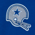 NFL DALLAS COWBOYS RETRO CLASSIC CHANDAIL À CAPUCHON EN MOLLETON CÔTELÉ POUR FILLE ENFANT (BLEU DODGER)