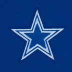 NFL DALLAS COWBOYS RETRO CLASSIC CHANDAIL À CAPUCHON EN MOLLETON CÔTELÉ POUR FILLE ENFANT (BLEU DODGER)
