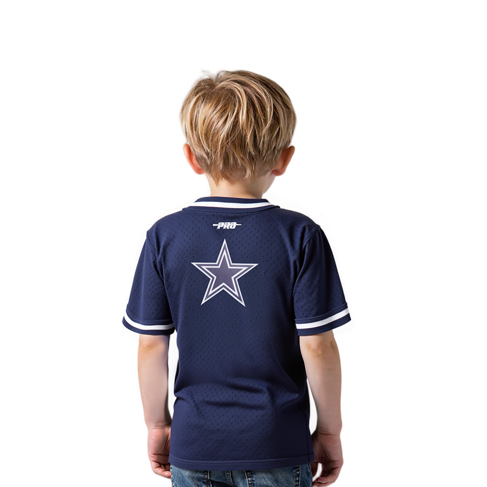 NFL DALLAS COWBOYS CLASSIC TODDLER BOYS SHORT SLEEVE MESH TEE (MIDNIGHT NAVY)