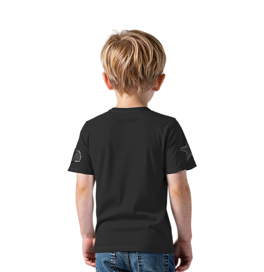 NFL DALLAS COWBOYS TRIPLE BLACK TODDLER BOYS SHORT SLEEVE TEE (BLACK)