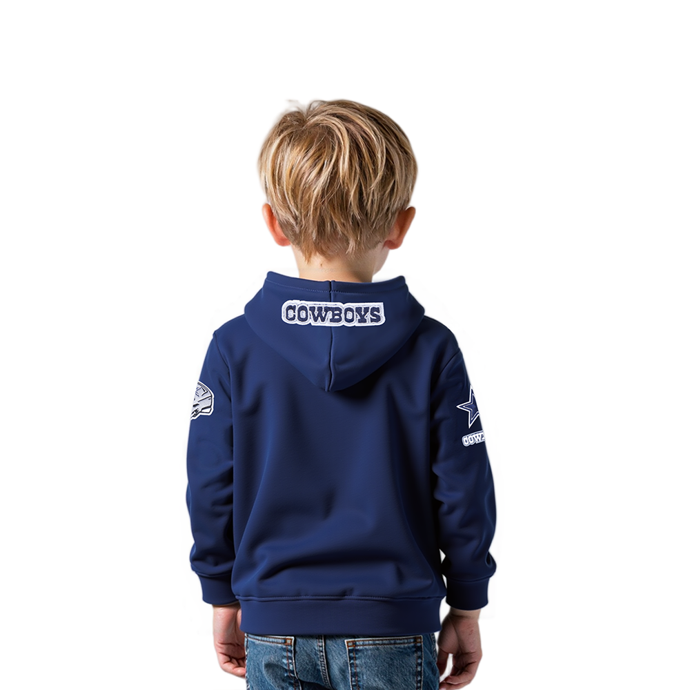 NFL DALLAS COWBOYS CLASSIC TODDLER BOYS FLEECE PULLOVER HOODIE (MIDNIGHT NAVY)