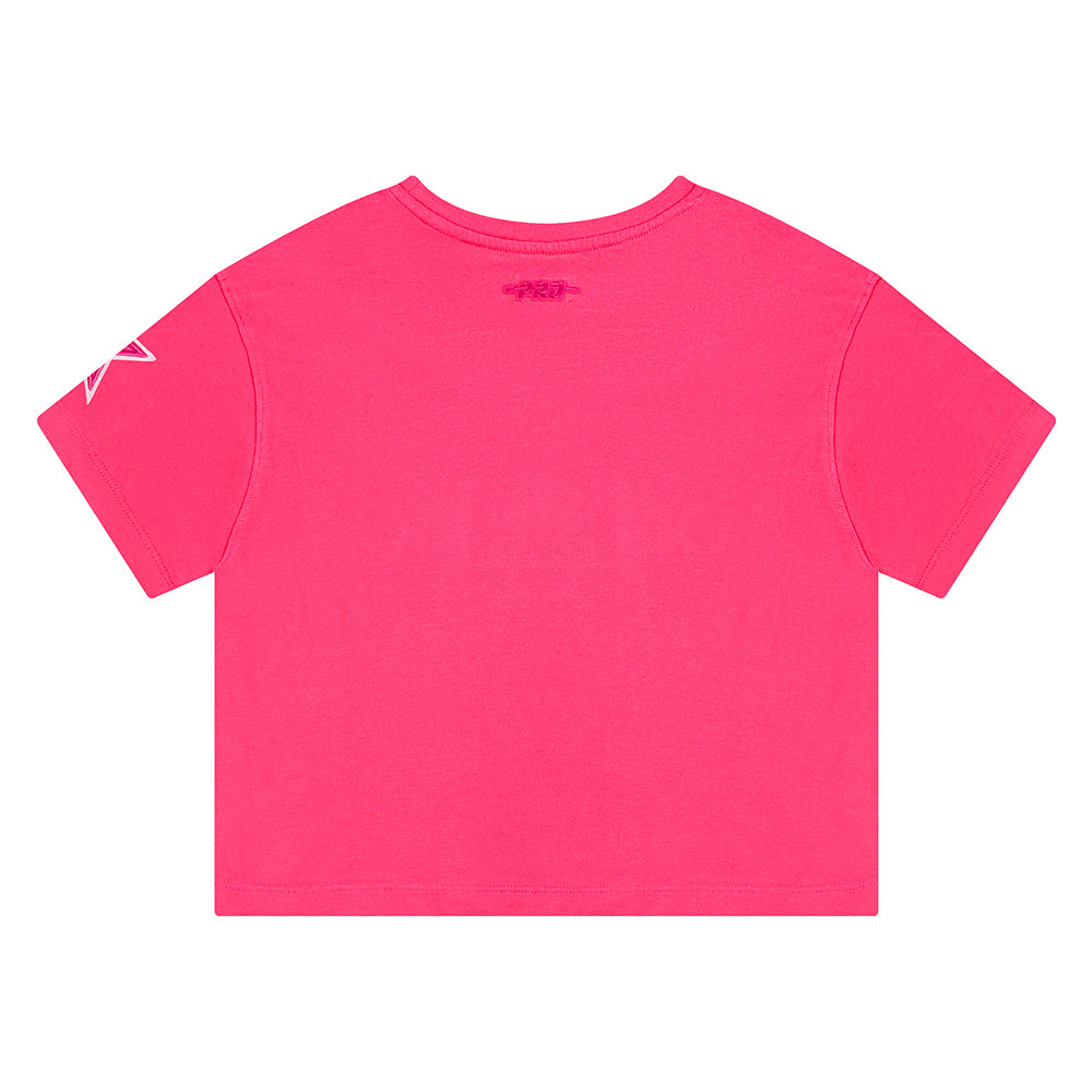 NFL DALLAS COWBOYS TRIPLE PINK TODDLER GIRLS SHORT SLEEVE BOXY TEE (BEETROOT PURPLE)