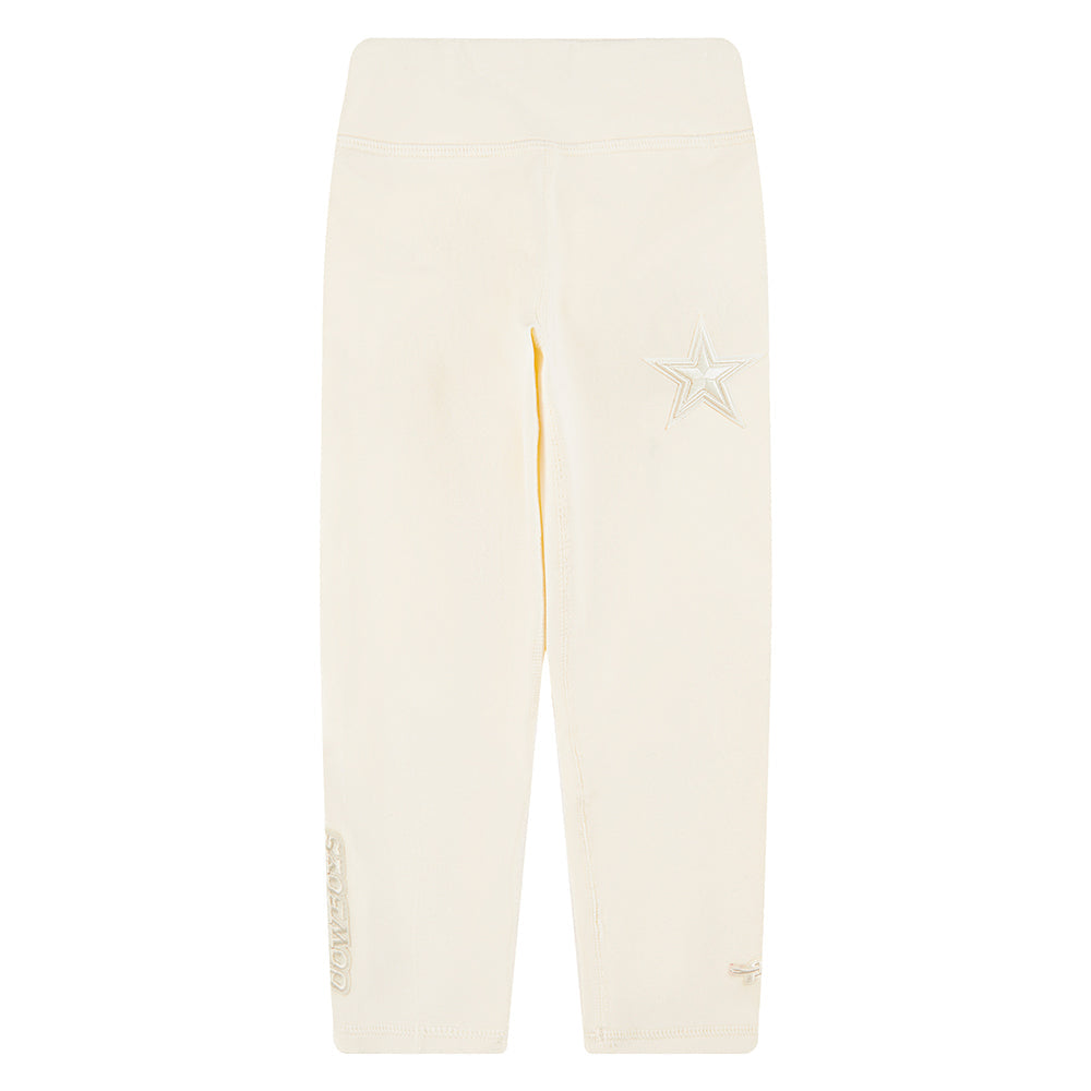 NFL DALLAS COWBOYS NEUTRAL TODDLER GIRLS  LEGGING (EGGSHELL)