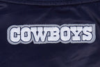 NFL DALLAS COWBOYS SCRIPT TAIL WOMEN'S SATIN JACKET (MIDNIGHT NAVY)