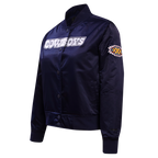 NFL DALLAS COWBOYS CLASSIC WOMEN'S SATIN JACKET (MIDNIGHT NAVY)
