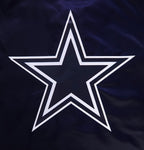 NFL DALLAS COWBOYS CLASSIC WOMEN'S SATIN JACKET (MIDNIGHT NAVY)