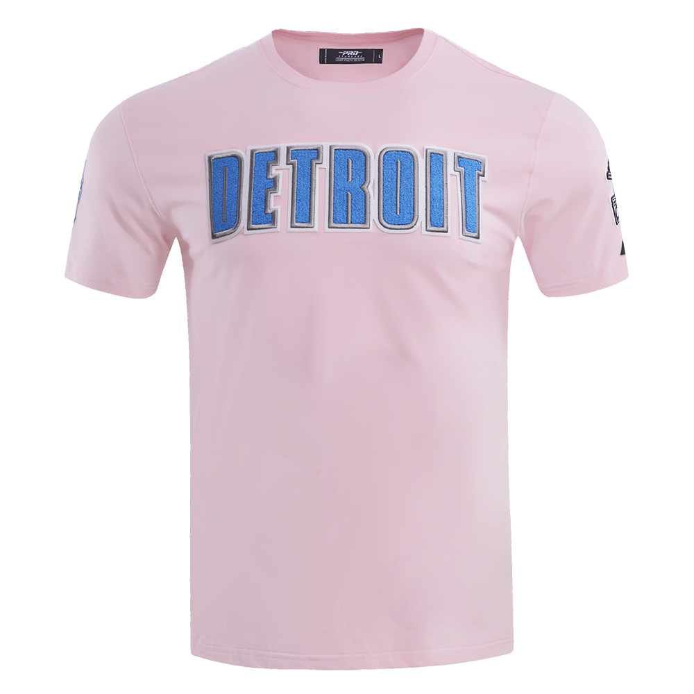 NFL DETROIT LIONS CLASSIC CHENILLE MEN'S TEE (PINK)
