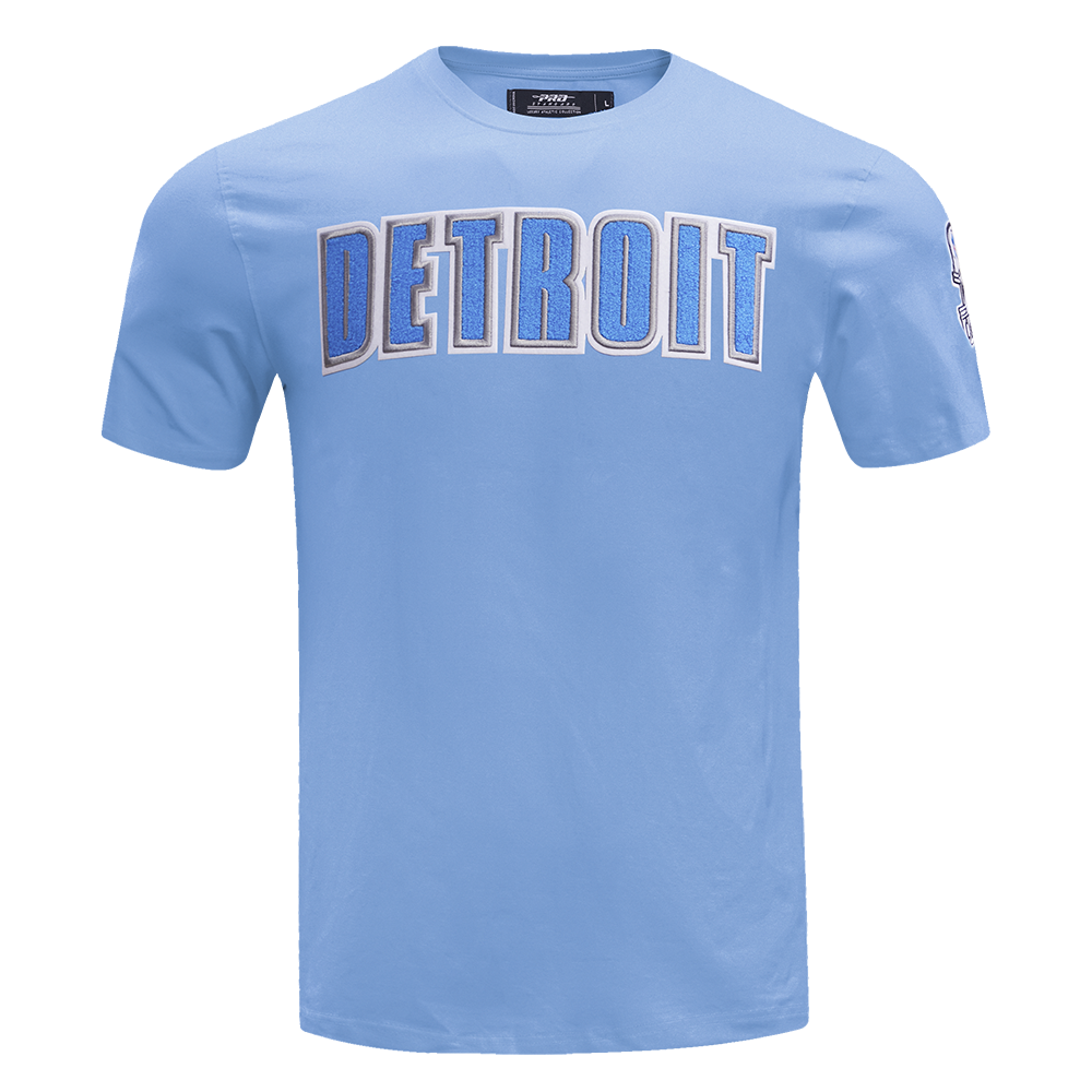 NFL DETROIT LIONS CLASSIC CHENILLE MEN'S TEE (UNIVERSITY BLUE)