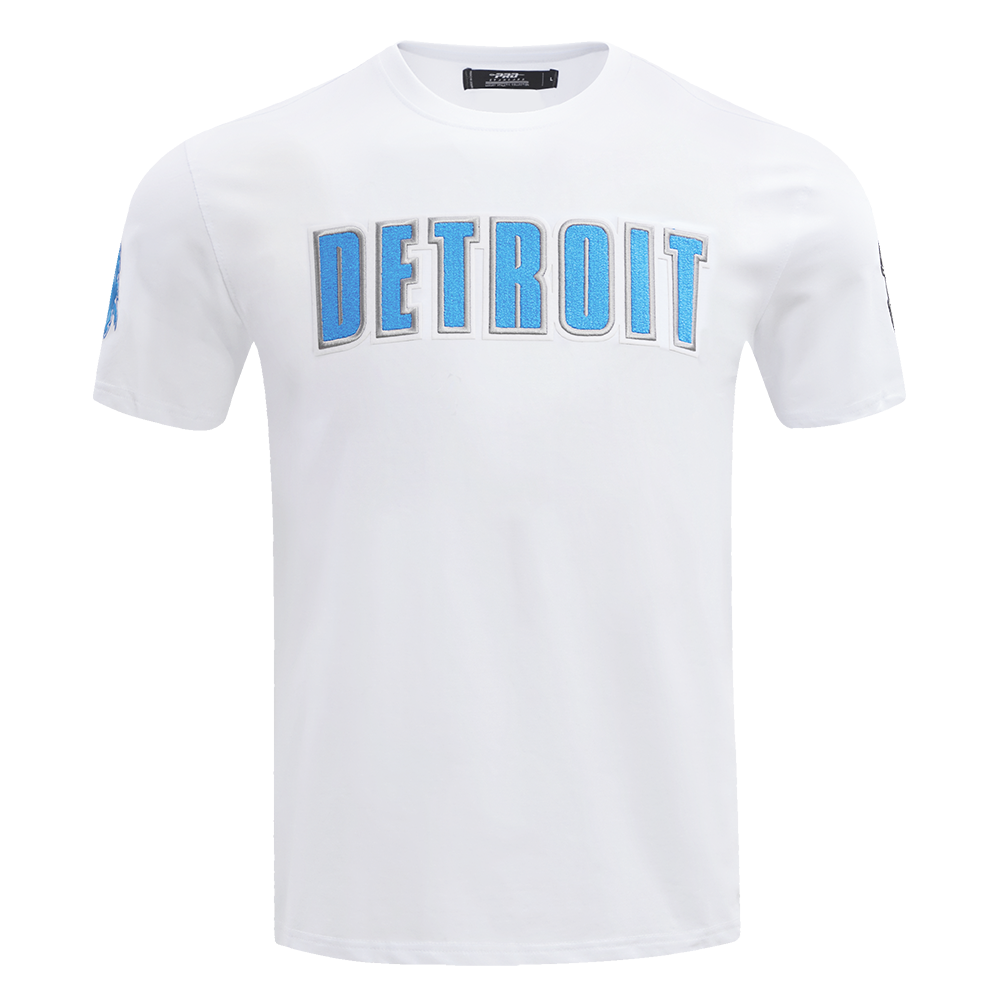 NFL DETROIT LIONS CLASSIC CHENILLE MEN'S   TEE (WHITE)