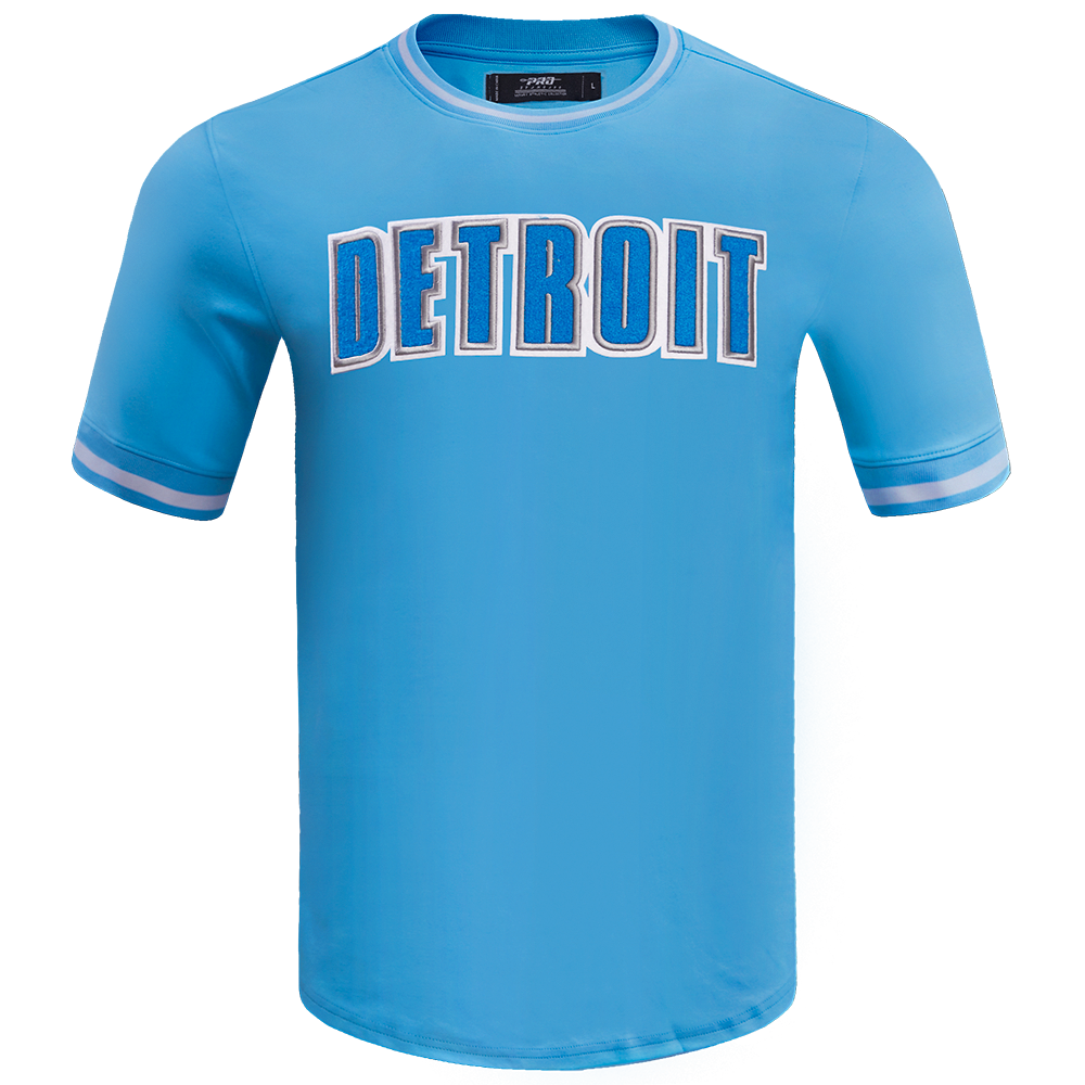 NFL DETROIT LIONS CLASSIC CHENILLE MEN'S TEE (UNIVERSITY BLUE)