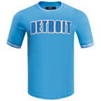 NFL DETROIT LIONS CLASSIC CHENILLE MEN'S TEE (UNIVERSITY BLUE)