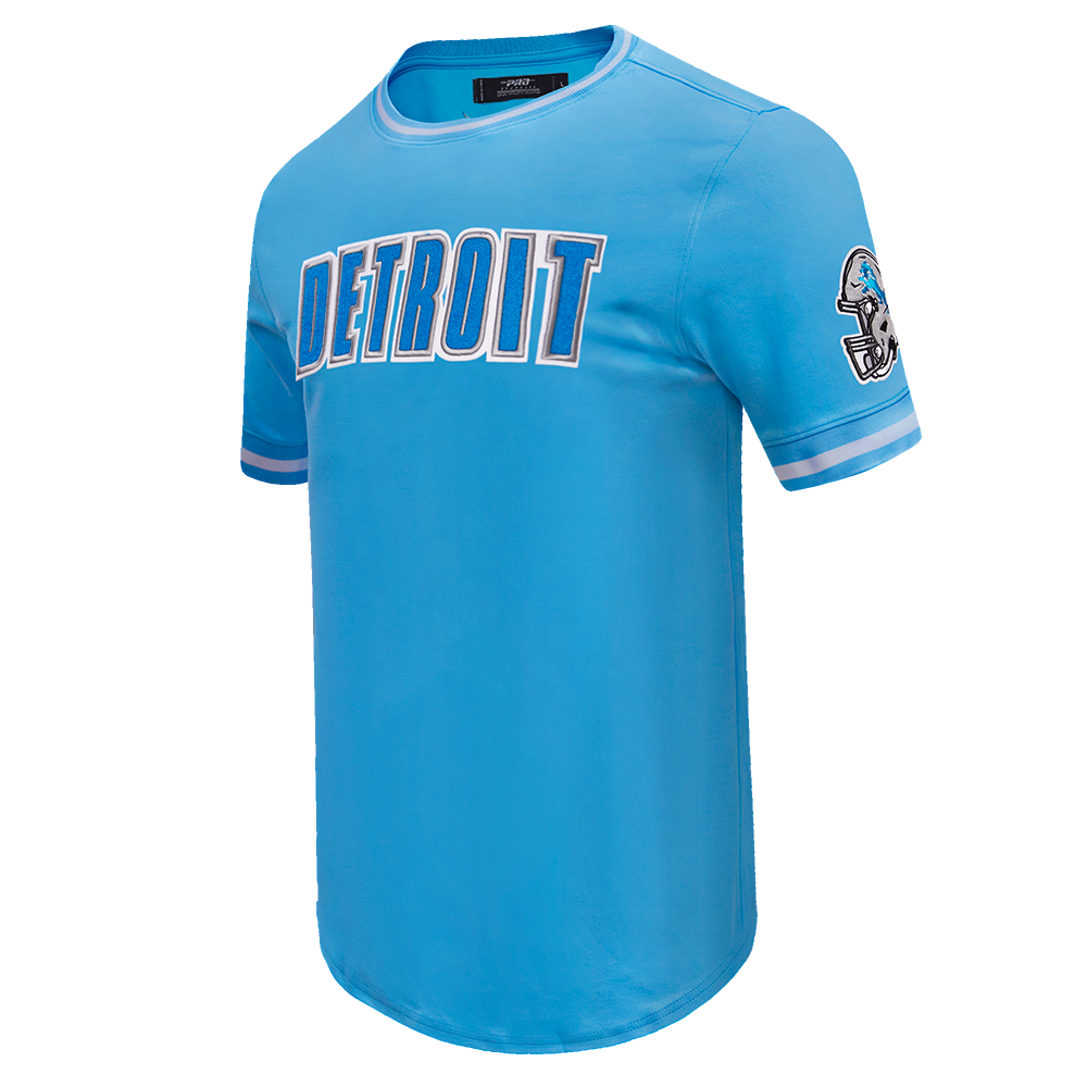 NFL DETROIT LIONS CLASSIC CHENILLE MEN'S TEE (UNIVERSITY BLUE)