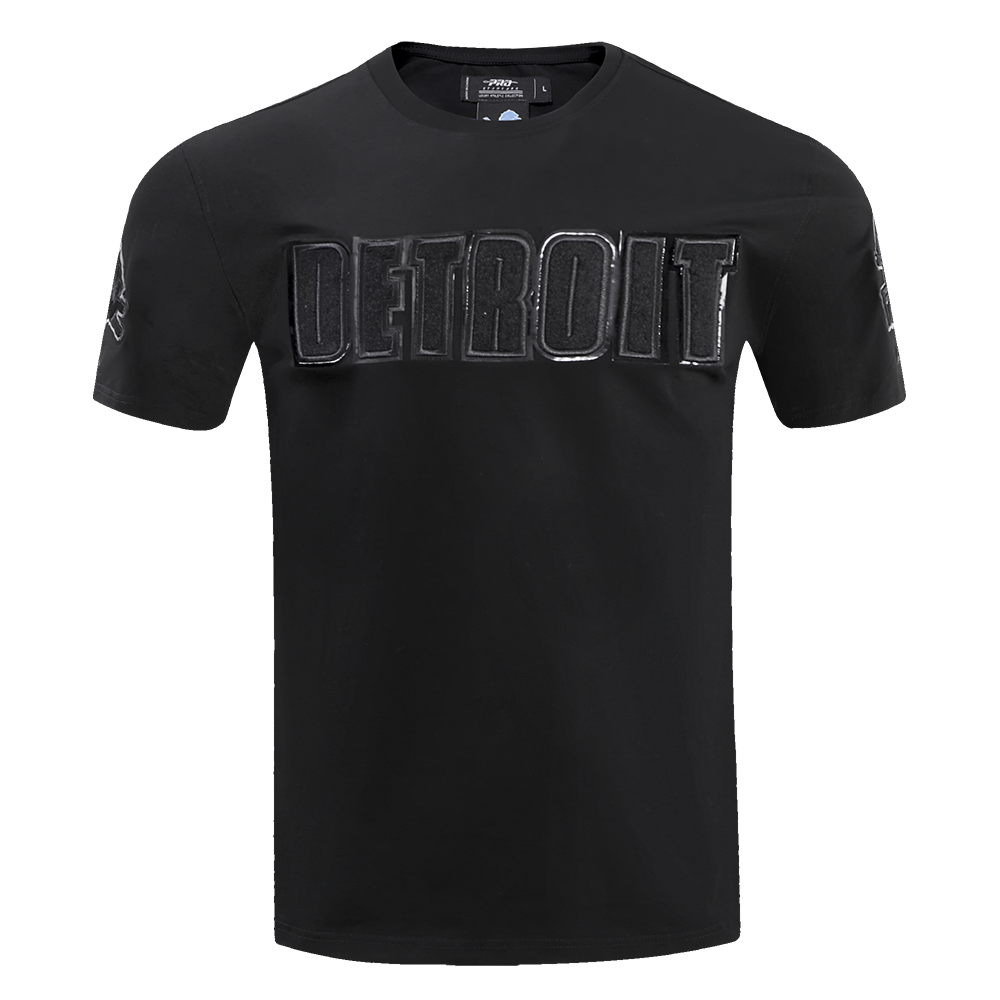 NFL DETROIT LIONS TRIPLE BLACK MEN'S TEE (TRIPLE BLACK)