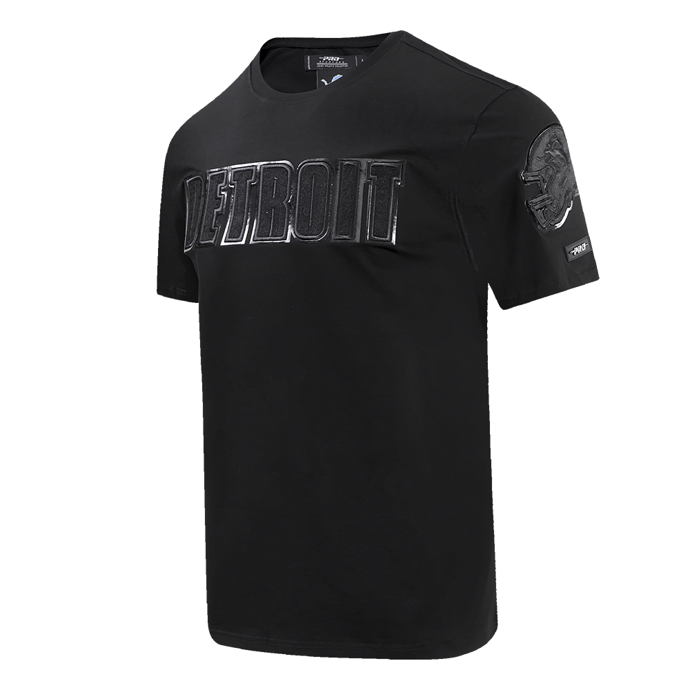 NFL DETROIT LIONS TRIPLE BLACK MEN'S TEE (TRIPLE BLACK)