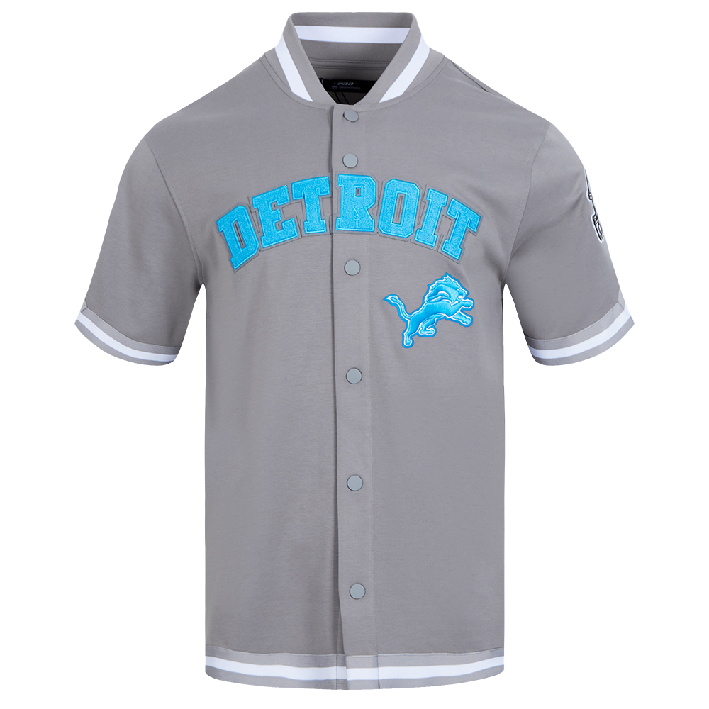 NFL DETROIT LIONS CLASSIC BLOUSON D'ÉCHAUFFEMENT POUR HOMME (GRIS)