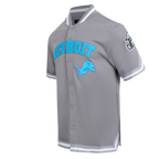 NFL DETROIT LIONS CLASSIC BLOUSON D'ÉCHAUFFEMENT POUR HOMME (GRIS)
