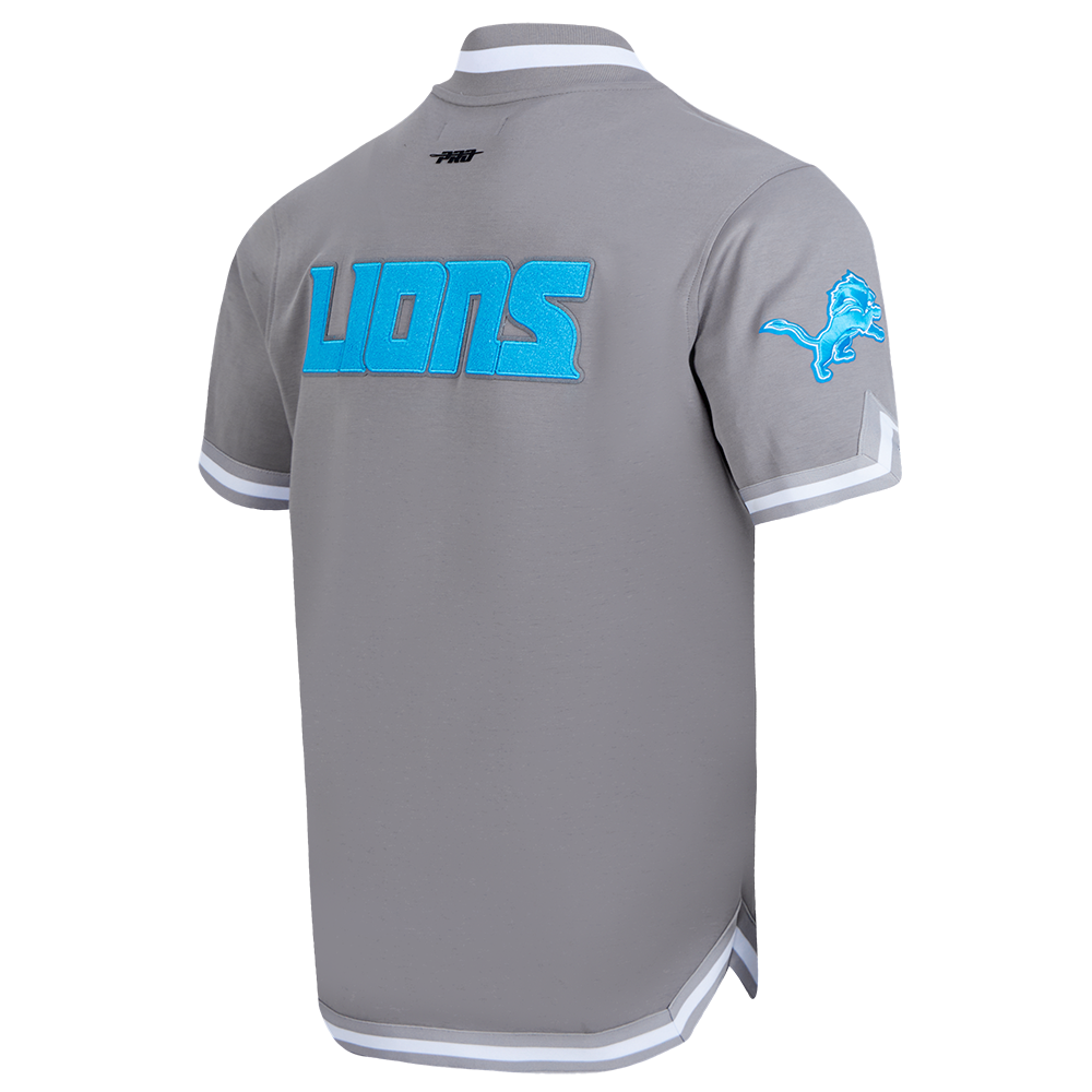 NFL DETROIT LIONS CLASSIC BLOUSON D'ÉCHAUFFEMENT POUR HOMME (GRIS)