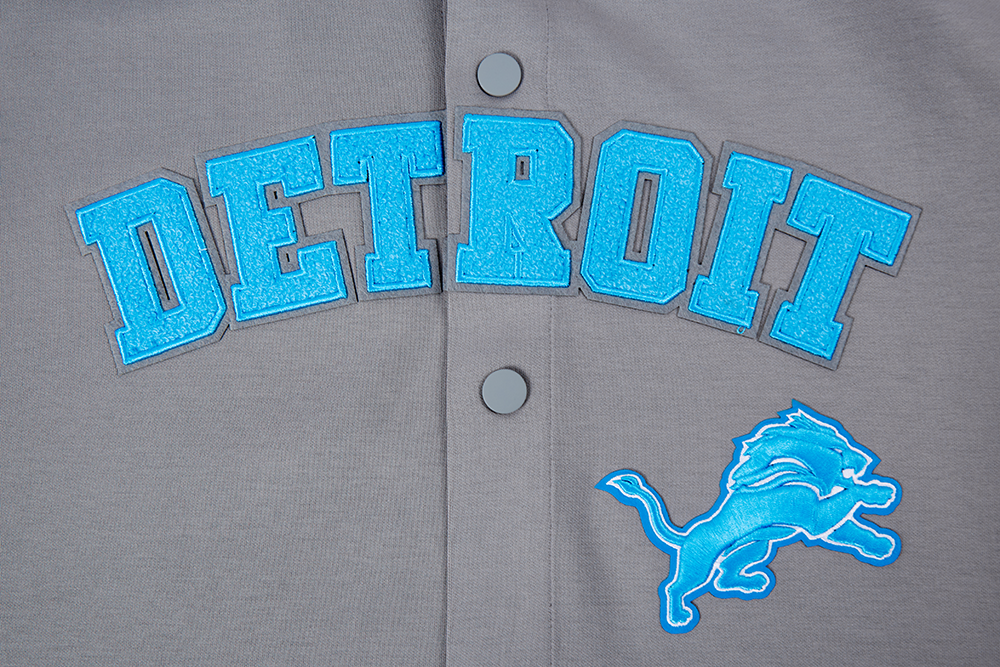 NFL DETROIT LIONS CLASSIC BLOUSON D'ÉCHAUFFEMENT POUR HOMME (GRIS)