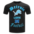 NFL DETROIT LIONS OLD ENGLISH MEN'S TEE (BLACK)