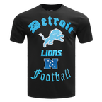 NFL DETROIT LIONS OLD ENGLISH MEN'S TEE (BLACK)