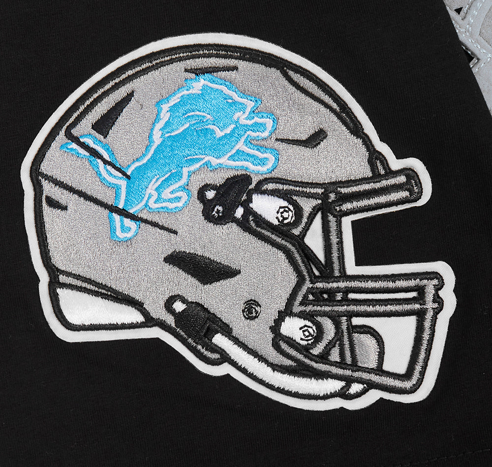NFL DETROIT LIONS OLD ENGLISH MEN'S TEE (BLACK)
