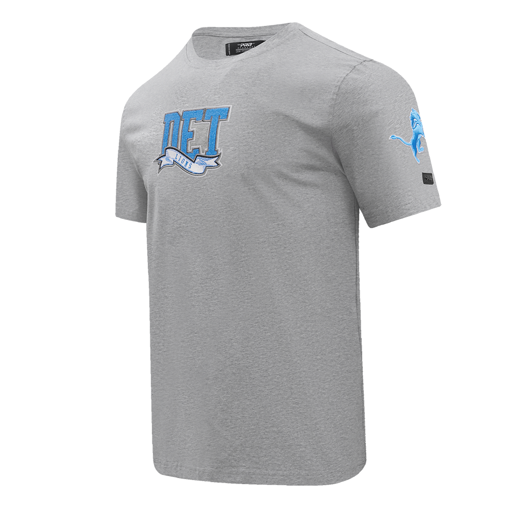 NFL DETROIT LIONS TEAM PENNANTS MEN'S   TEE (HEATHER GREY)