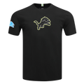 NFL DETROIT LIONS UNDER THE LIGHTS T-SHIRT EN JERSEY SIMPLE POUR HOMME (NOIR)