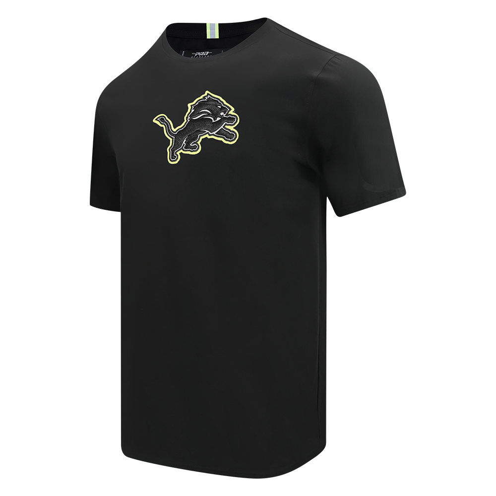 NFL DETROIT LIONS UNDER THE LIGHTS T-SHIRT EN JERSEY SIMPLE POUR HOMME (NOIR)