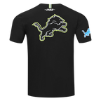 NFL DETROIT LIONS UNDER THE LIGHTS T-SHIRT EN JERSEY SIMPLE POUR HOMME (NOIR)