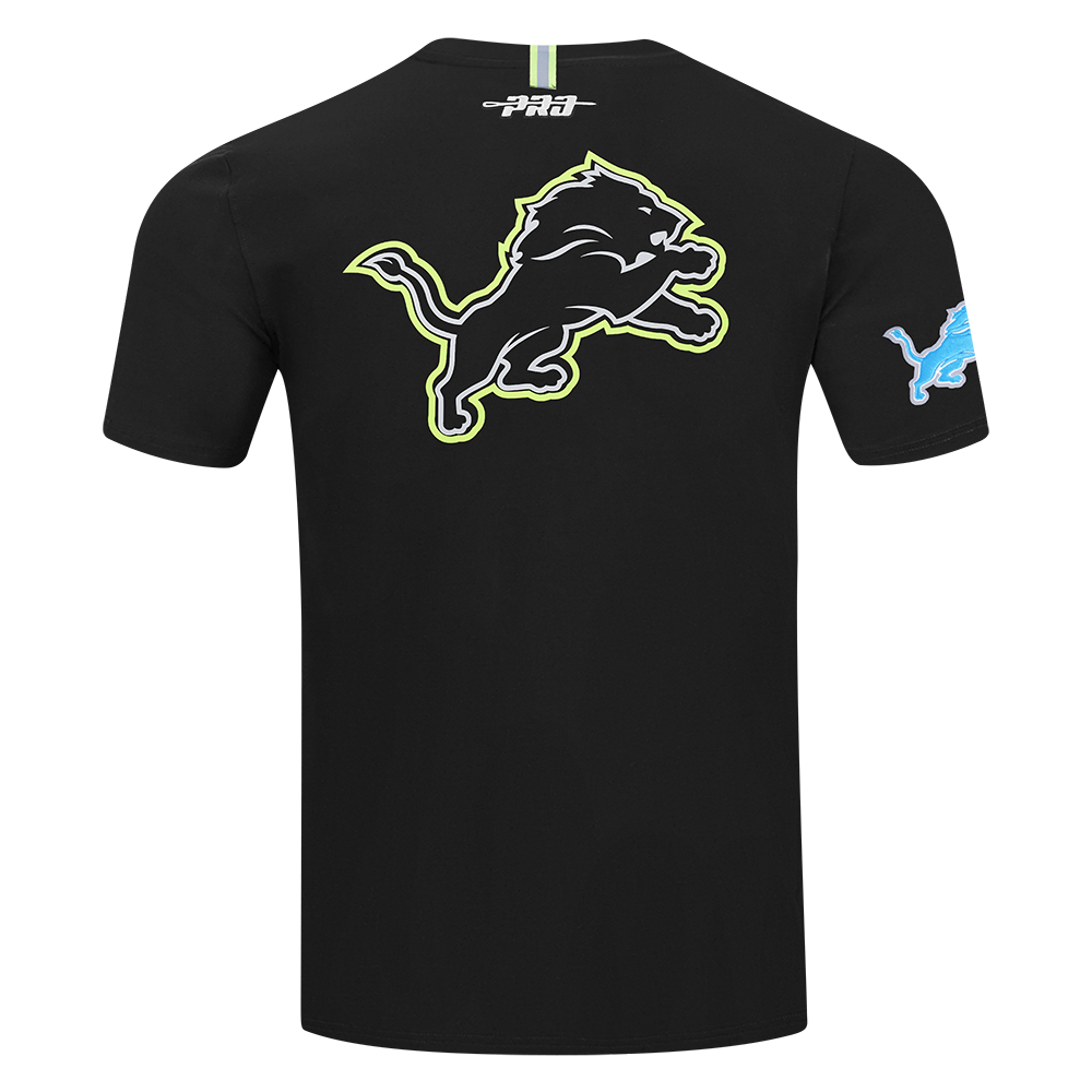 NFL DETROIT LIONS UNDER THE LIGHTS T-SHIRT EN JERSEY SIMPLE POUR HOMME (NOIR)