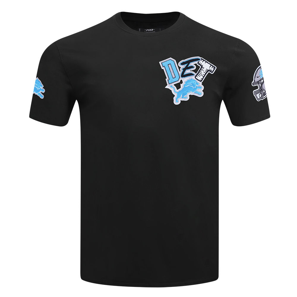 NFL DETROIT LIONS CITY RANSOM MEN'S SINGLE JERSEY TEE (BLACK)