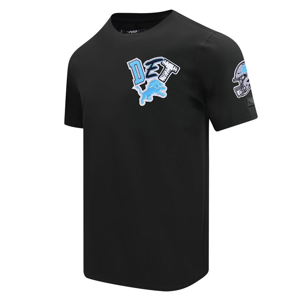 NFL DETROIT LIONS CITY RANSOM MEN'S SINGLE JERSEY TEE (BLACK)