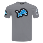 NFL DETROIT LIONS DIY PICK STITCH T-SHIRT EN JERSEY SIMPLE POUR HOMME (GRIS)